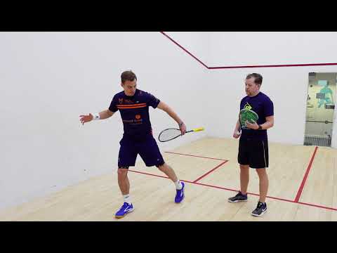 Squash tips: Volleying with Nick Matthew - Size of swing