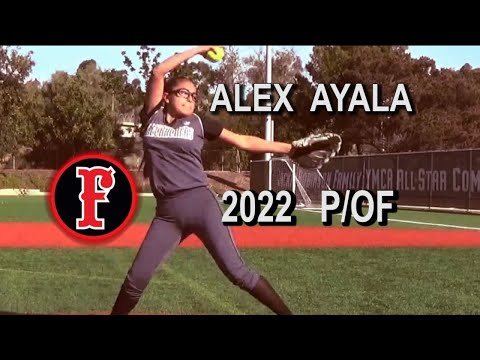 2022 Alex Ayala Pitcher And Outfield Softball Skills Video -Firecrackers Moody