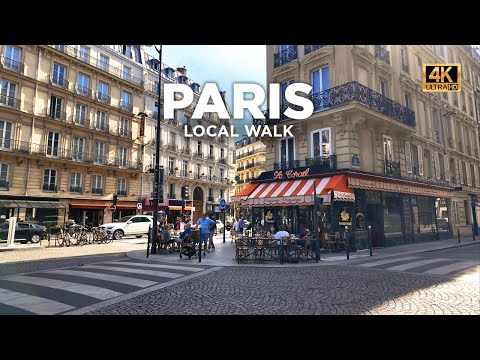 Paris Walk - Hidden Gems from Gare de l'Est to Folies Bergère -   4k    60fps