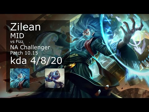 Zilean vs Fizz Mid - NA Challenger 4/8/20 Patch 10.15 Gameplay