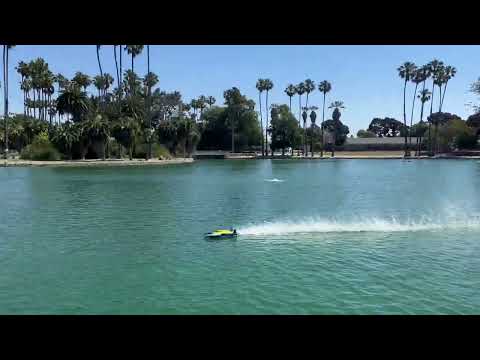 A friend’s maiden run of his Pro Boat UL19 Hydroplane boat. July 12, 2023