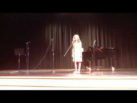 Little girl with big voice sings the blues