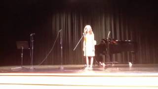 Little girl with big voice sings the blues
