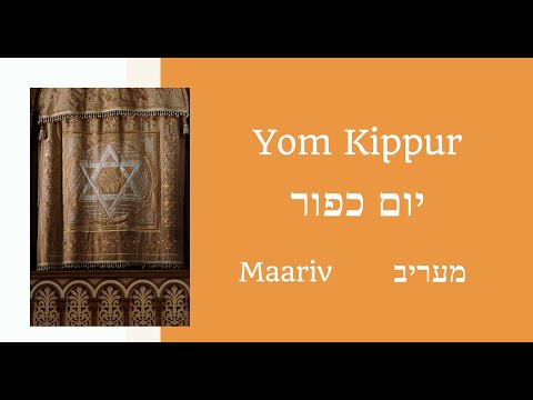 Yom Kippur Maariv Service