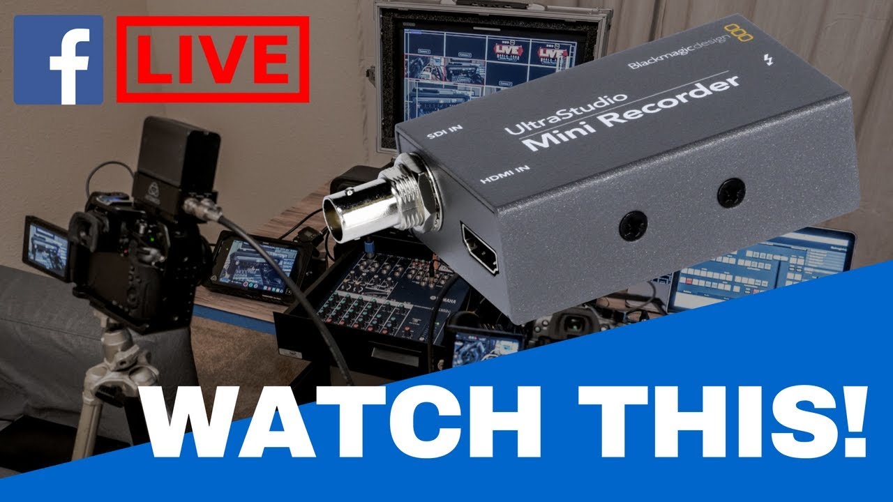 Thiết bị live stream Blackmagic ultrastudio mini recorder