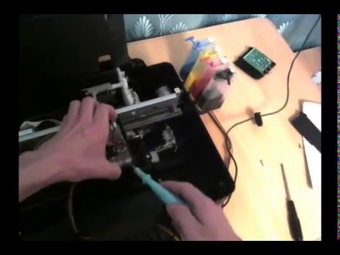 Прочистка печатающей головки Epson SX 130