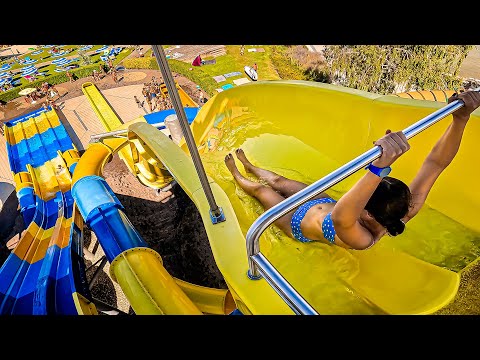 Waterslides at Slovakian Thermalpark Dunajská Streda