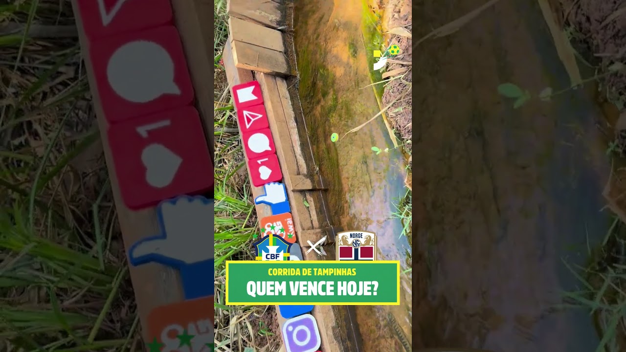 Imagem da notícia Brasil x Noruega: Corrida de Tampinhas mostra quem rema melhor