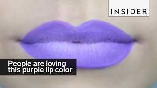 People are obsessed with this purple lip color