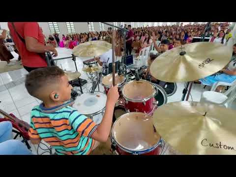 Vem me buscar Jefferson e Suellen (Drum Cover) apenas 7 Anos