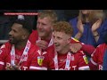 Nottingham Forest Promoted to the Premier League. Final Whistle Celebrations + Trophy Lift