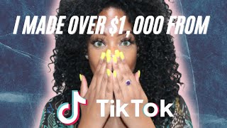 How I Made $1,414.77 on TikTok