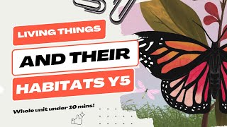 Living Things and Their Habitats Year 5 Unit