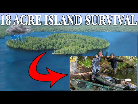 18 Acre Island Survival Challenge - No Food, No Water, No Permission to... Dual Survival Challenge!