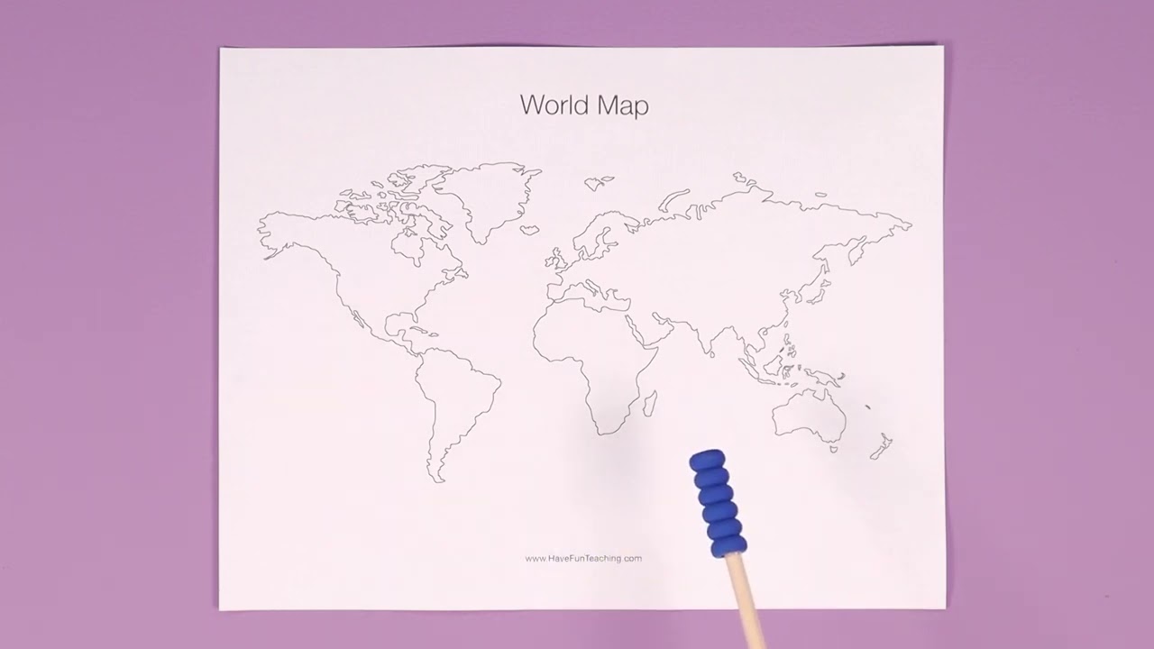 World Blank Map Worksheet