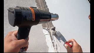 Easiest way to remove old caulk from RV Roof