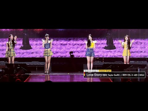 Taylor Swift's "Love Story" Cover [(G)I-dle's Miyeon & Minnie, STAYC's Isa & Sieun] @ Music Bank