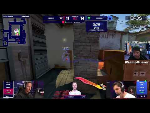 VINI FAZ CLUTCH ABSURDO!!! IMPERIAL x HEROIC BLAST PREMIER FINALS