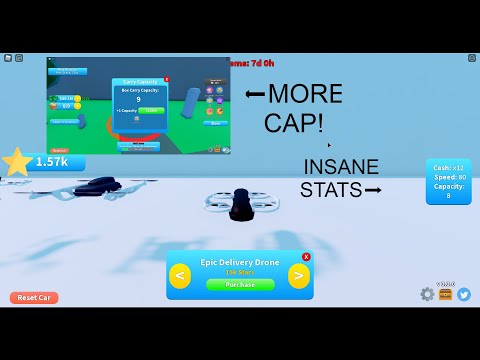 The NEW drone in star shop is INSANE + SPENDING 158M+ on more CAPACITY! Delivery Simulator - Roblox