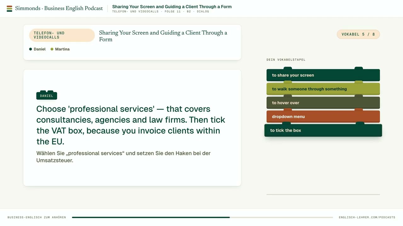 Sharing Your Screen and Guiding a Client Through a Form