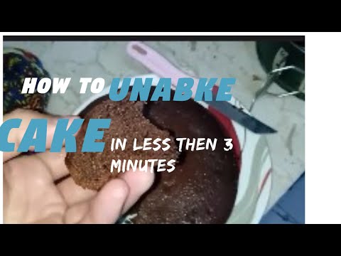 How to un bake a cake in less then 3 minutes| time machine