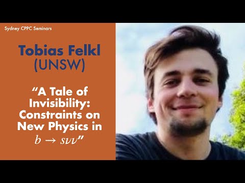 Tobias Felkl (UNSW): A Tale of Invisibility: Constraints on New Physics in b → s nu nu