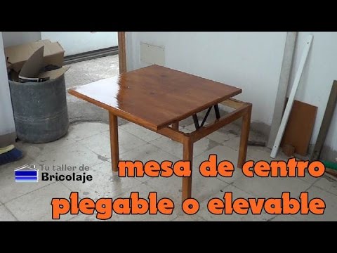 Cómo hacer una mesa de centro plegable o elevable