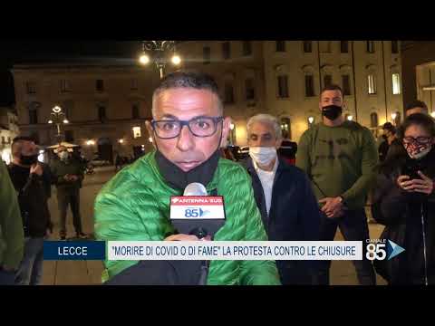 26 Ottobre 2020   Lecce   Morire di Covid 19 o di Fame, la protesta dei Commercianti