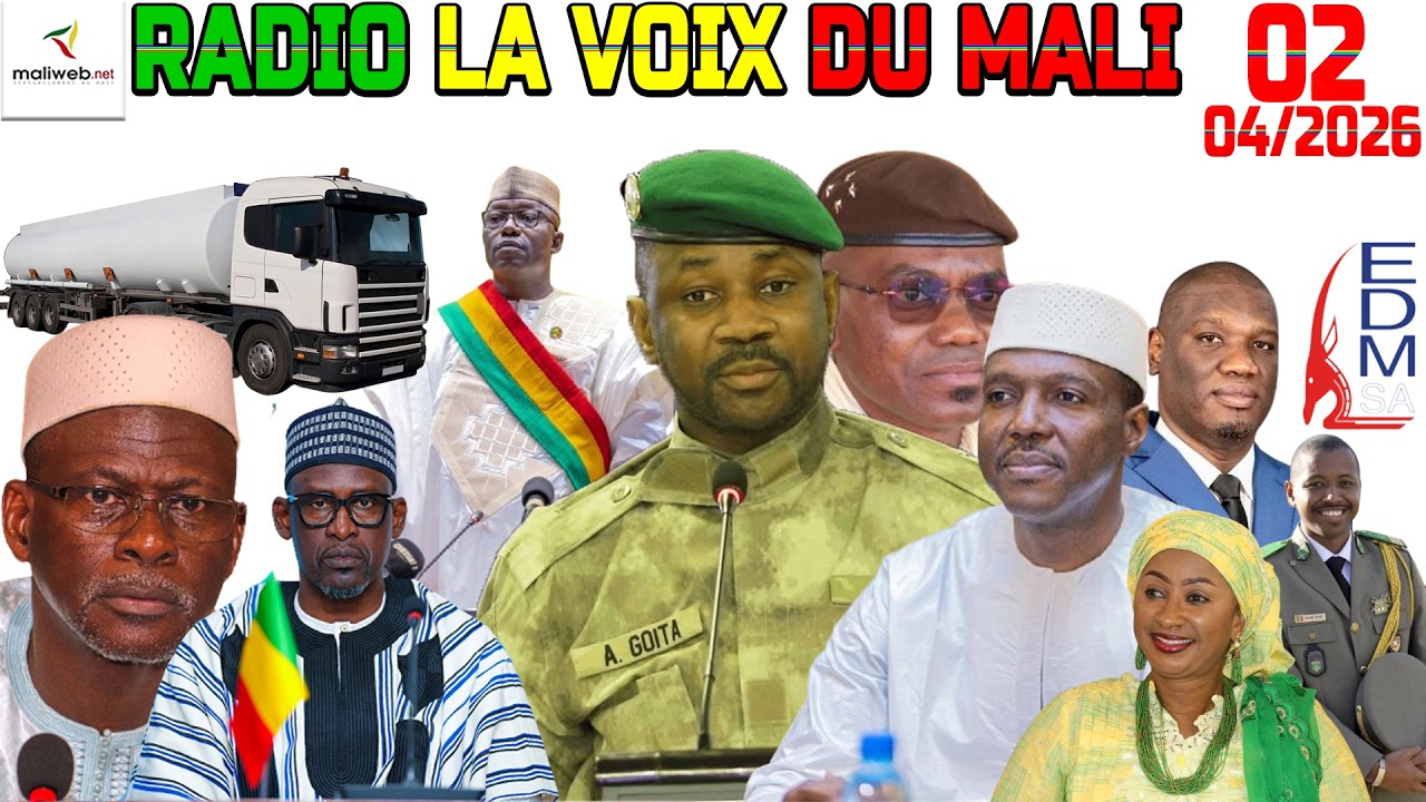 La Revue de Presse de la RADIO LA VOIX DU MALI du 02 Avril 2026