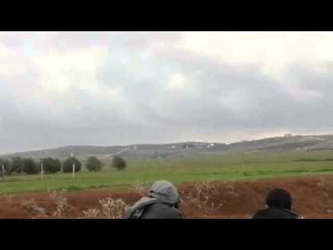 استهداف رتل لقوات النظام من قبل لواء المعتز بالله في اليادودة في محافظة درعا