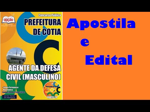 Apostila Agente da Defesa Civil Concurso Prefeitura de Cotia 2015