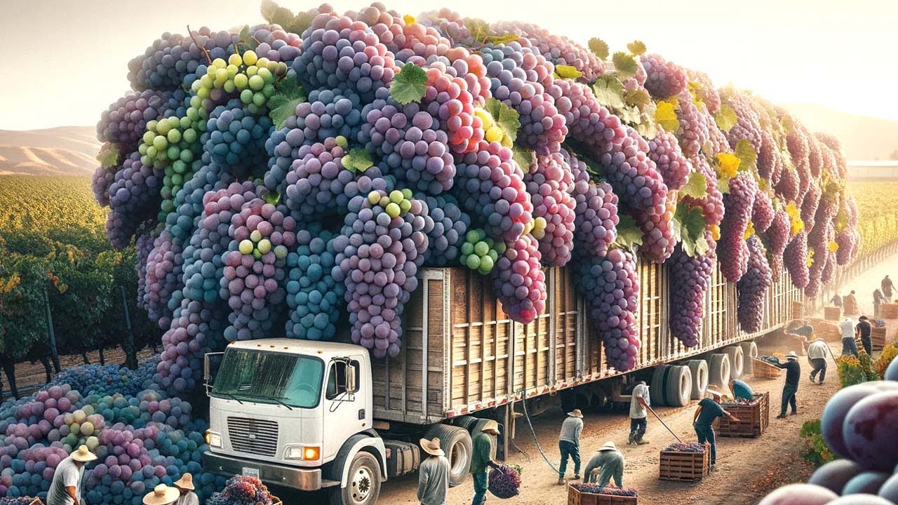 Como Os Agricultores Cultivam E Colhem Milhões De Toneladas De Uvas - Agricultura