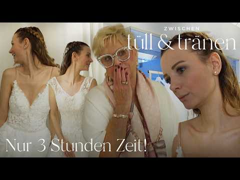 8 Favoriten, wenig Zeit: Entscheidet sie sich noch für ein BRAUTKLEID? ⏰ | Zwischen Tüll und Tränen