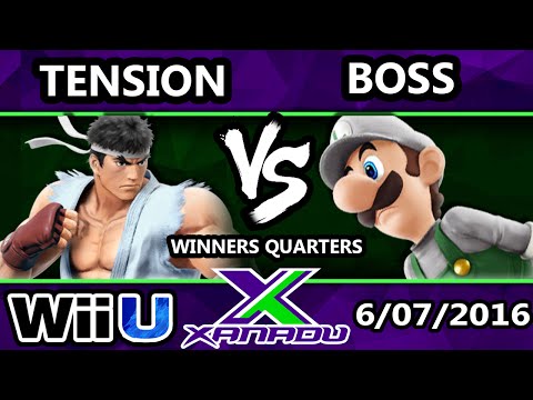 S@X 154 - Tension (Fox, Ryu) Vs. TCG | Boss (Luigi) SSB4 Winners Quarters - Smash Wii U - Smash 4