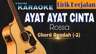 Download lagu Karaoke (Nada Rendah/Lower Key) - Ayat Ayat Cinta (Rossa) mp3