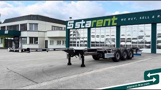 Semi-reboque porta-contentores D-Tec D-TEC Flexitrailer LS ADR, Front &ndash; Mittel &ndash; Heckausschub, 1x20-4 novo | Imagem 4 - Autoline