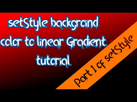 setStyle background linear gradient tutorial (Part 1 of setStyle) | code.org Applab