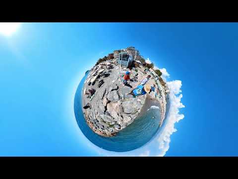 Albenga - Der Weg zum Strand.