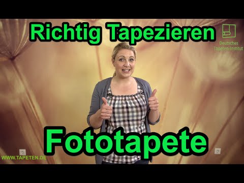 Richtig Tapezieren - Fototapete