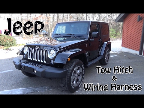 2017 Jeep  Wrangler Tow Hitch and Wiring Harness Install