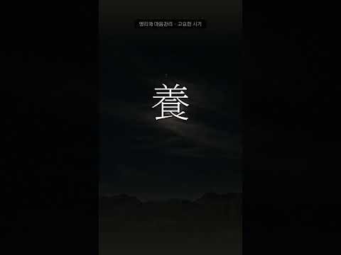 고요히 차오르는 중입니다 | 양