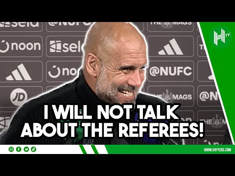 WON’T TALK ABOUT REFEREES! Pep Guardiola | Newcastle 2-1 Man City