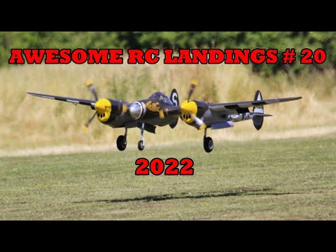 AWESOME RC LANDINGS - WW2 FIGHTERS LANDING COMPILATION - TBOBBORAP1 # 20 - 2022