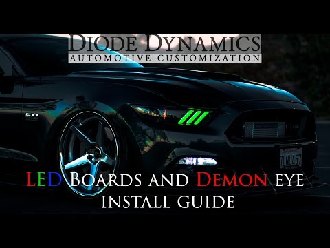 2015 MUSTANG S550 DIODE DYNAMICS LED BOARDS AND DEMON EYE INSTALL!