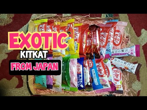 JAPANESE KITKAT VARIETY GIFT BOX -- Unboxing, Tasting and ASMR