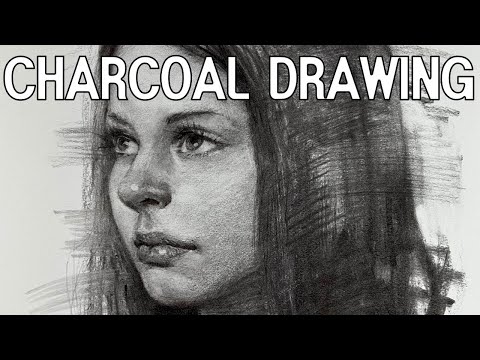 Portrait with Charcoal, #133