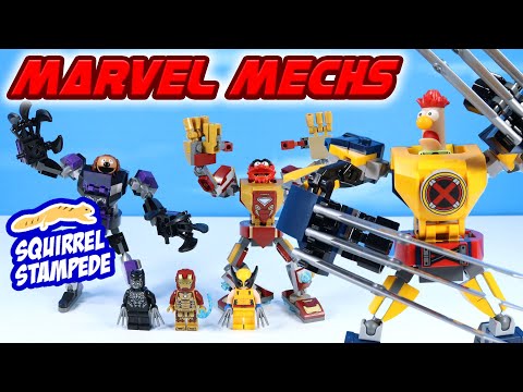 LEGO Marvel Mech Armor Black Panther & Wolverine with Muppet Switch Out Review