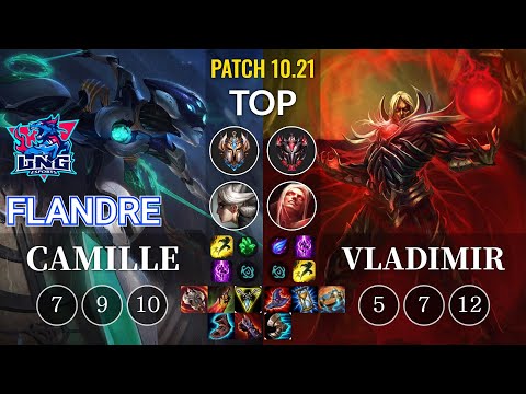 LNG Flandre Camille vs Vladimir Top - KR Patch 10.21