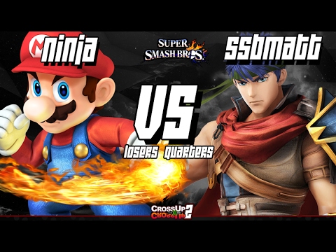 CROSSxUP 2 Smash 4 - MoC| Ninja (Mario) Vs. SSBMatt (Ike) - Losers Quarters