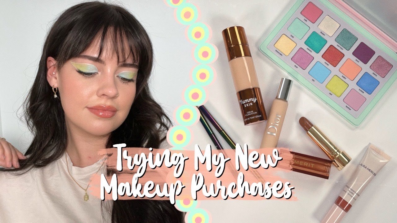 TRYING MY NEW MAKEUP PURCHASES | JULIA ADAMS